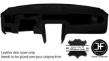 BLACK BLACK 2 TONE DASH DASHBOARD REAL LEATHER COVER FOR FORD MUSTANG 2010-2014