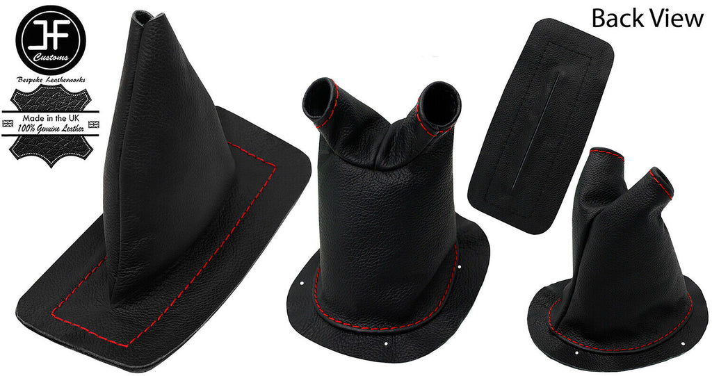 RED STITCH LEATHER HANDBRAKE AND TRANSFER GAITER FITS AUSTIN GIPSY GYPSY MK4