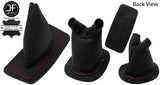 RED STITCH LEATHER HANDBRAKE AND TRANSFER GAITER FITS AUSTIN GIPSY GYPSY MK4