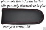 red stitch FITS VW PASSAT 1997-2000 LEATHER ARMREST COVER ONLY CUSTOM NEW