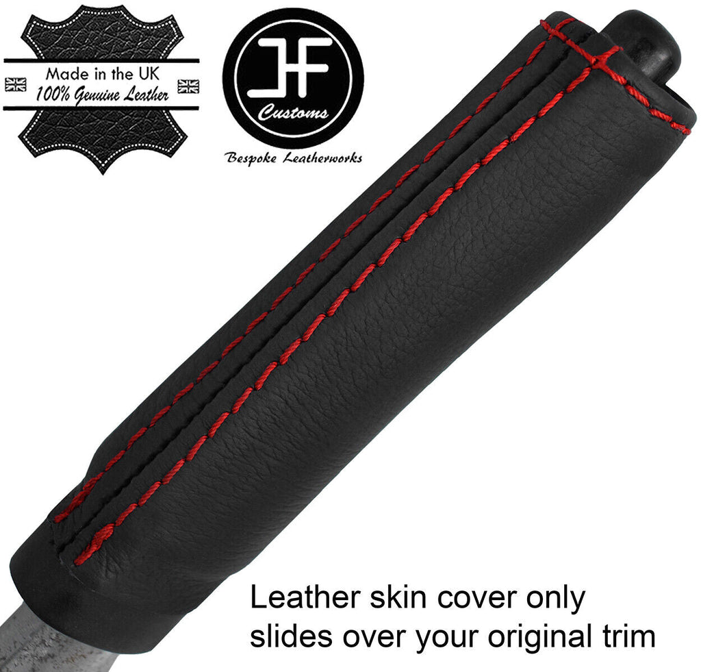 RED STITCH REAL LEATHER HANDBRAKE HANDLE COVER FITS NISSAN SKYLINE R33 93-98