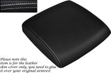 WHITE STITCHING FITS NISSAN PATROL Y61 98-13 LEATHER ARMREST SKIN  COVER ONLY