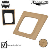 CREAM LEATHER COVERED MANUAL SHIFT SURROUND TRIM + FRAME FOR FORD MUSTANG 87-93