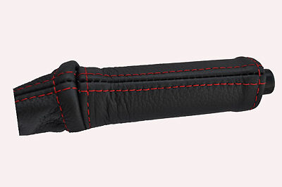 red stitch FITS PORSCHE 924 944 75-91  LEATHER HANDBRAKE HANDLE COVER CUSTOM NEW