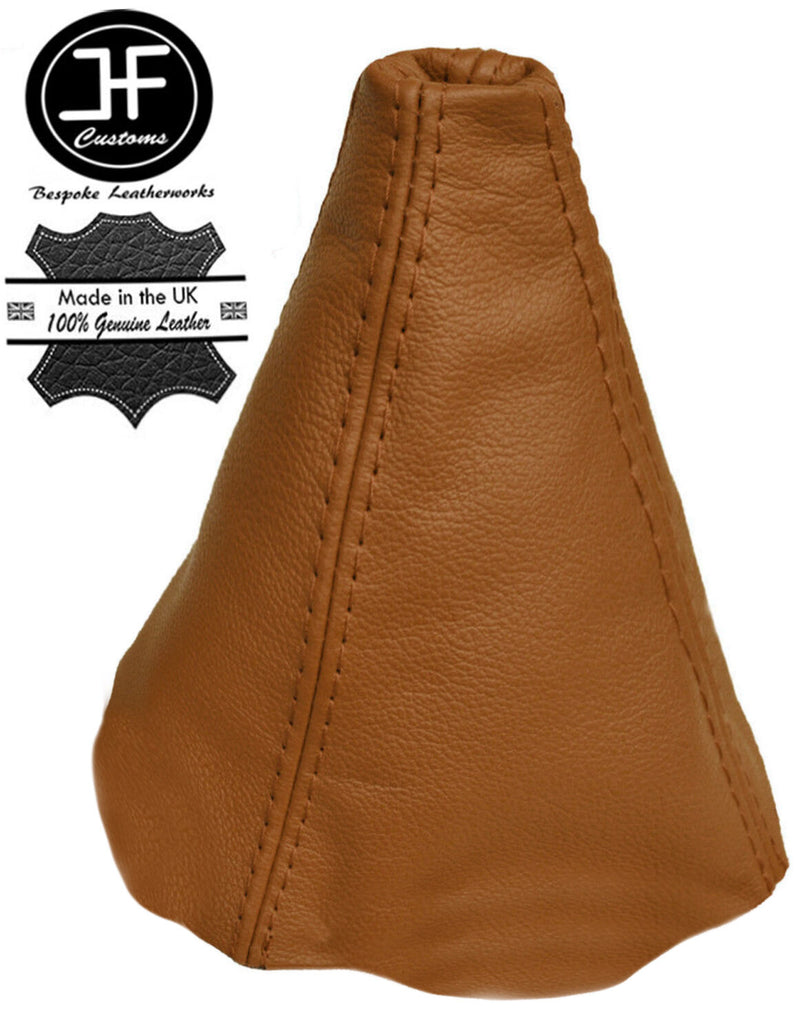 BROWN  REAL LEATHER MANUAL GEAR GAITER FITS AUDI 80 90 B3 B4 1984-1996
