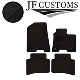 TAN DIAMOND STITCH VINYL 4 XTAILORED FLOOR CARPET FOR HYUNDAI NEXO 18-21 JF1