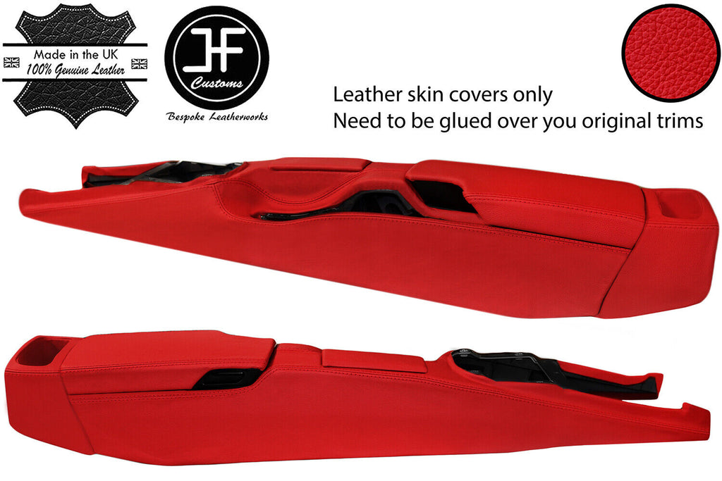 RED REAL LEATHER FULL CONSOLE COVER FOR PORSCHE CARRERA 911 997 2004-2012