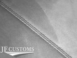WHITE STITCH L GREY SUEDE HEADLINER COVER FOR JAGUAR X350 XJ8 04-07 5 DOOR