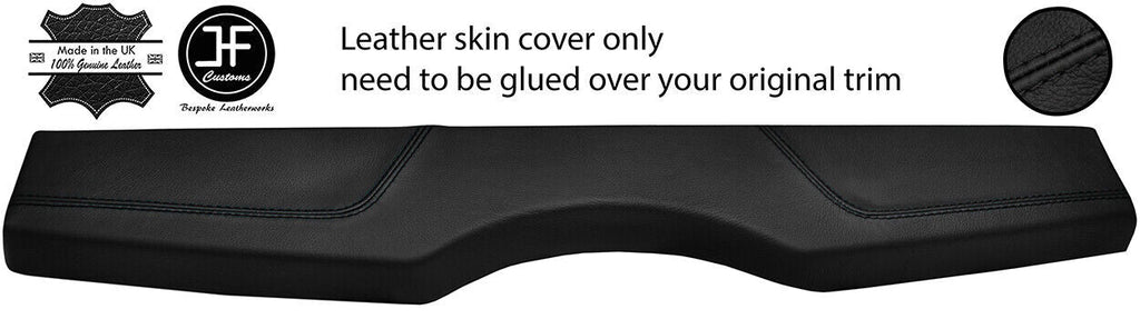 BLACK STITCH REAR PARCEL SHELF LEATHER COVER FOR FIAT 500 2007-2019 STYLE 2