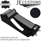 BLUE STITCH LEATHER CENTRE CONSOLE COVER FOR BMW E46 COUPE ARMREST MODEL ONLY