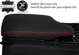 RED STITCH REAL LEATHER ARMREST LID COVER FOR LEXUS RC 200 300 350 14-18
