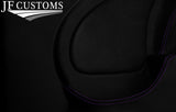 PURPLE STITCH LEATHER 2X REAR DOOR CARD COVERS FOR BMW MINI R50 R52 R53 01-06