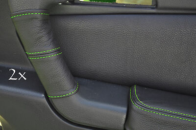 FITS ALFA ROMEO GTV LEATHER 2X DOOR HANDLE COVERS green CUSTOM NEW MADE IN UK