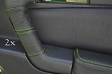 FITS ALFA ROMEO GTV LEATHER 2X DOOR HANDLE COVERS green CUSTOM NEW MADE IN UK