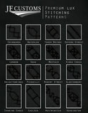 BLACK LUX-STITCH LEATHER 4X FRONT REAR DOOR COVERS FOR DEFENDER 90 110 STYLE2