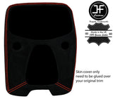 RED STITCH CENTRE DASH TRIM SUEDE COVER FOR TOYOTA AYGO 2014-2019 CUSTOM NEW