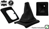 BLACK STITCH LEATHER GEAR GAITER+SURROUND BASE FRAME FOR VW GOLF MK3 1991-1998