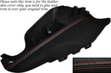 ORANGE STITCHING CENTER CONSOLE LEATHER SKIN COVER FITS AUDI TT MK2 2006-2014