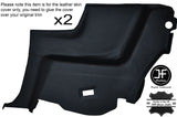 BLACK STITCHING 2X REAR DOOR CARD LEATHER COVERS FITS VW CORRADO 1988-1995