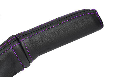 purple stitch FITS VAUXHALL OPEL CORSA C 00-06 LEATHER HANDBRAKE HANDLE COVER