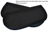 BLUE STITCH 2X SUN VISORS LEATHER SKIN COVERS FITS CORVETTE C3 1978-1982