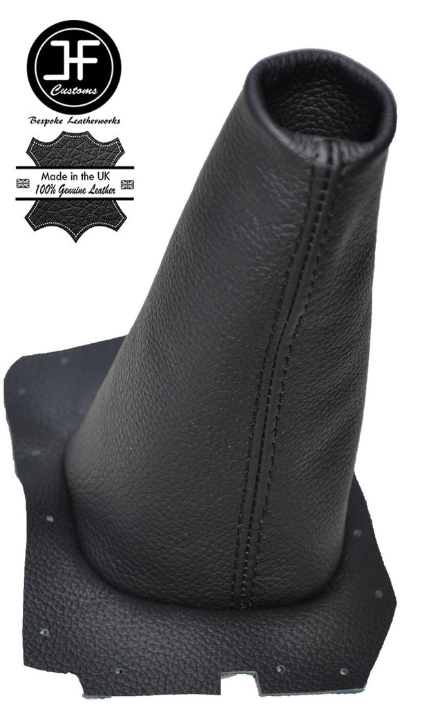 BLACK STITCH MANUAL LEATHER GEAR GAITER FOR NISSAN SERENA VANETTE CARGO 92-99