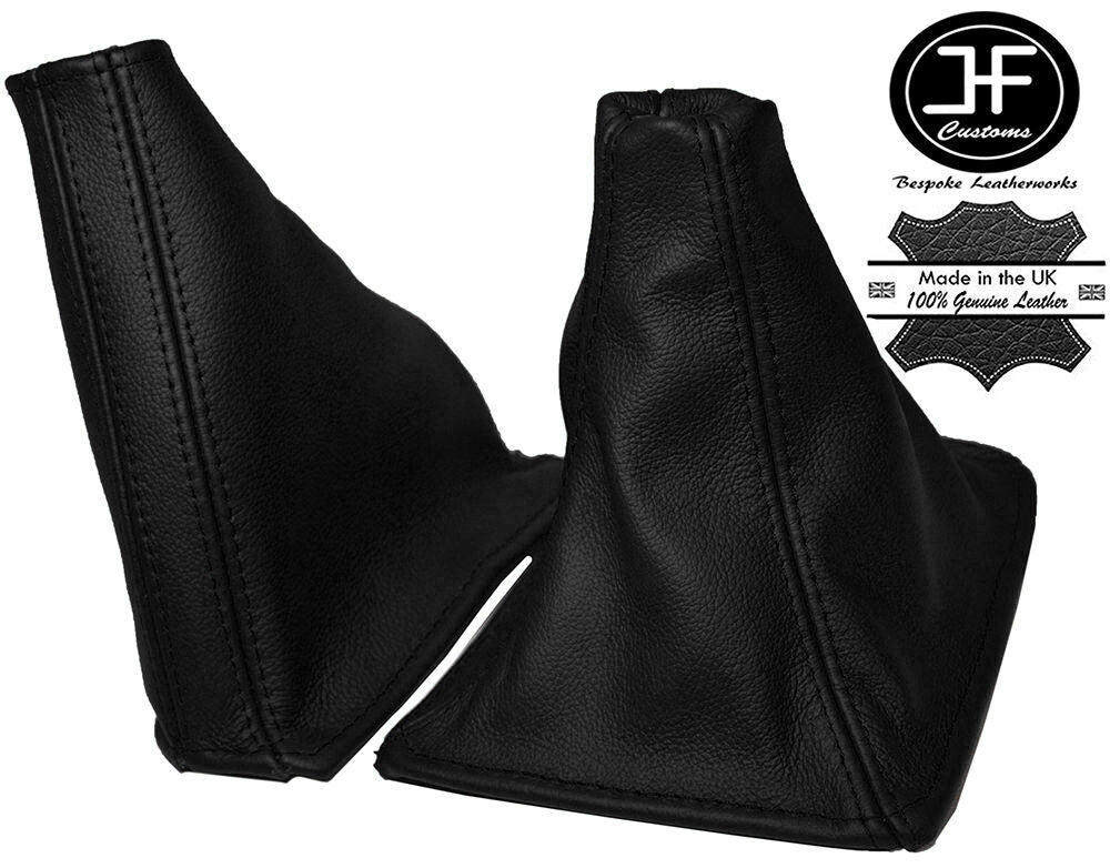 BLACK REAL LEATHER MANUAL GEAR & HANDBRAKE GAITER FITS SKYLINE R32 1989-1994