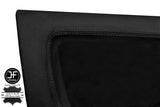 BLACK STITCH 4X DOOR CARD KIT LTHR SUEDE COVERS FOR FORD SIERRA RS COSWORTH JF1