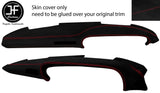 RED  STITCH TOP DASH DASHBOARD LUXE SUEDE COVER FOR PORSCHE 911 930 SC