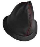 RED STITCHING FITS FORD ANGLIA 105E LEATHER GEAR GAITER FITS OVER RUBBER