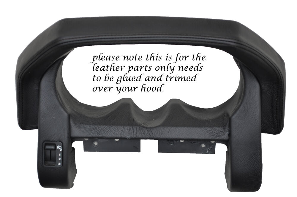 BLACK STITCH SPEEDO SURROUND SKIN COVER FITS LANDROVER FREELANDER 2004-2006