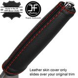 RED STITCH REAL LEATHER HANDBRAKE HANDLE COVER FITS CITROEN C5 MK3 2008-2014