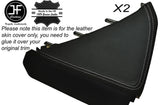 WHITE STITCH 2X CONSOLE SIDE TRIM SKIN COVERS FITS TOYOTA GT86 SUBARU BRZ