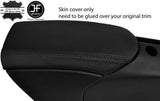 BLACK STITCH CARBON VINYL ARMREST COVER FOR PORSCHE 986 BOXSTER CARRERA 996