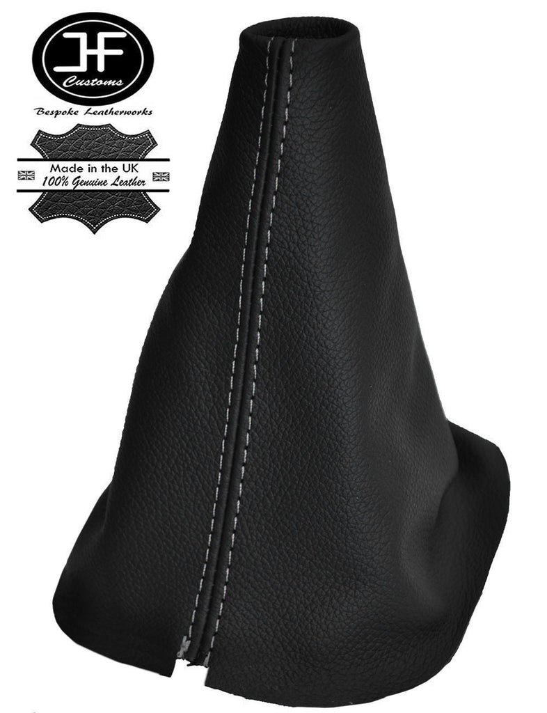 GREY STITCH REAL LEATHER GEAR STICK GAITER FITS RENAULT SCENIC III 2009-2015