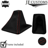 D RED STITCH LEATHER AUTO AUTOMATIC GEAR GAITER + FRAME FOR BMW X1 E84 09-12