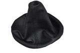 FITS FIAT 500 GEAR GAITER  REAL 100% LEATHER  2007-2013  BLACK STITCHING