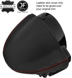 RED STITCH SPEEDO CLUSTER HOOD LEATHER COVER FITS SMART FORTWO 451 07-14