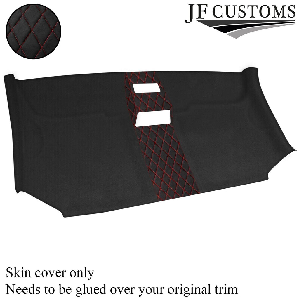 DSG2 RED STITCH D GREY SUEDE FRONT HEADLINER COVER FITS VW T5 TRANSPORTER