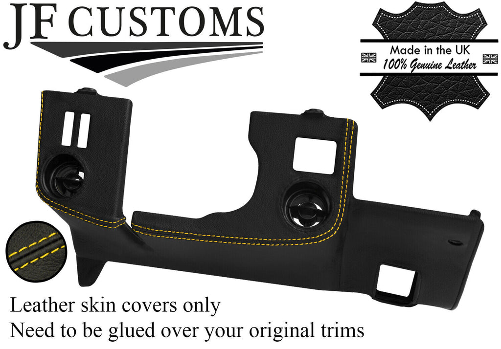 YELLOW STITCH DRIVER LOWER DASH TRIM LEATHER COVER FOR TOYOTA MR2 MK1 AW11 84-90