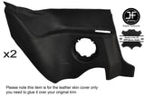 BLACK STITCHING 2X REAR LOWER PANEL LEATHER COVER FITS RENAULT ALPINE GTA V6
