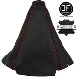 RED STITCHING MANUAL LEATHER GEAR GAITER FITS PEUGEOT 405 MI16 1992-1996