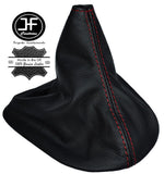 RED STITCH MANUAL REAL LEATHER GEAR GAITER BOOT FITS TOYOTA MATRIX 2003-2008