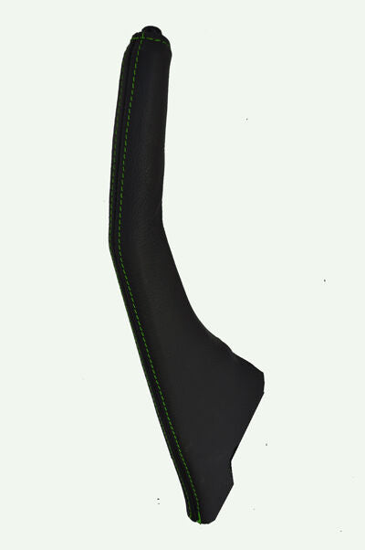 green stitch FITS MITSUBISHI FTO HANDBRAKE GAITER  LEATHER ONLY CUSTOM NEW