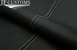 LIGHT GREY STITCH 2 PIECE FRONT DASH PANEL LEATHER COVER FOR FIAT 500 2015-2020