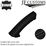 GREY STITCH FITS SAAB 93 9-3 03-11 LEATHER HANDBRAKE HANDLE COVER ONLY