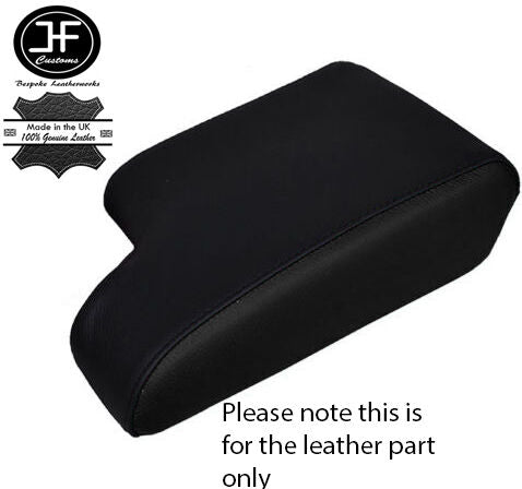 BLACK & BLACK LEATHER ARMREST REPLACEMENT COVER  FITS BMW 3 SERIES E36 91-98