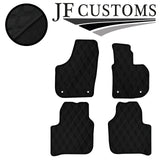D GREY DIAMOND VINYL 4X TAILORED FLOOR CARPETS FOR SKODA SUPERB MK2 08-15