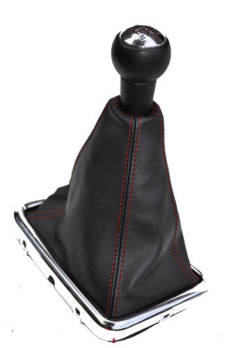 FITS PEUGEOT 407 HDI/S/SE GEAR  GENUINE  LEATHER red st CUSTOM NEW MADE IN UK