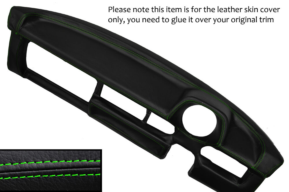GREEN STITCH DASH DASHBOARD LEATHER COVER FITS VOLKSWAGEN BEETLE CLASSIC 1303